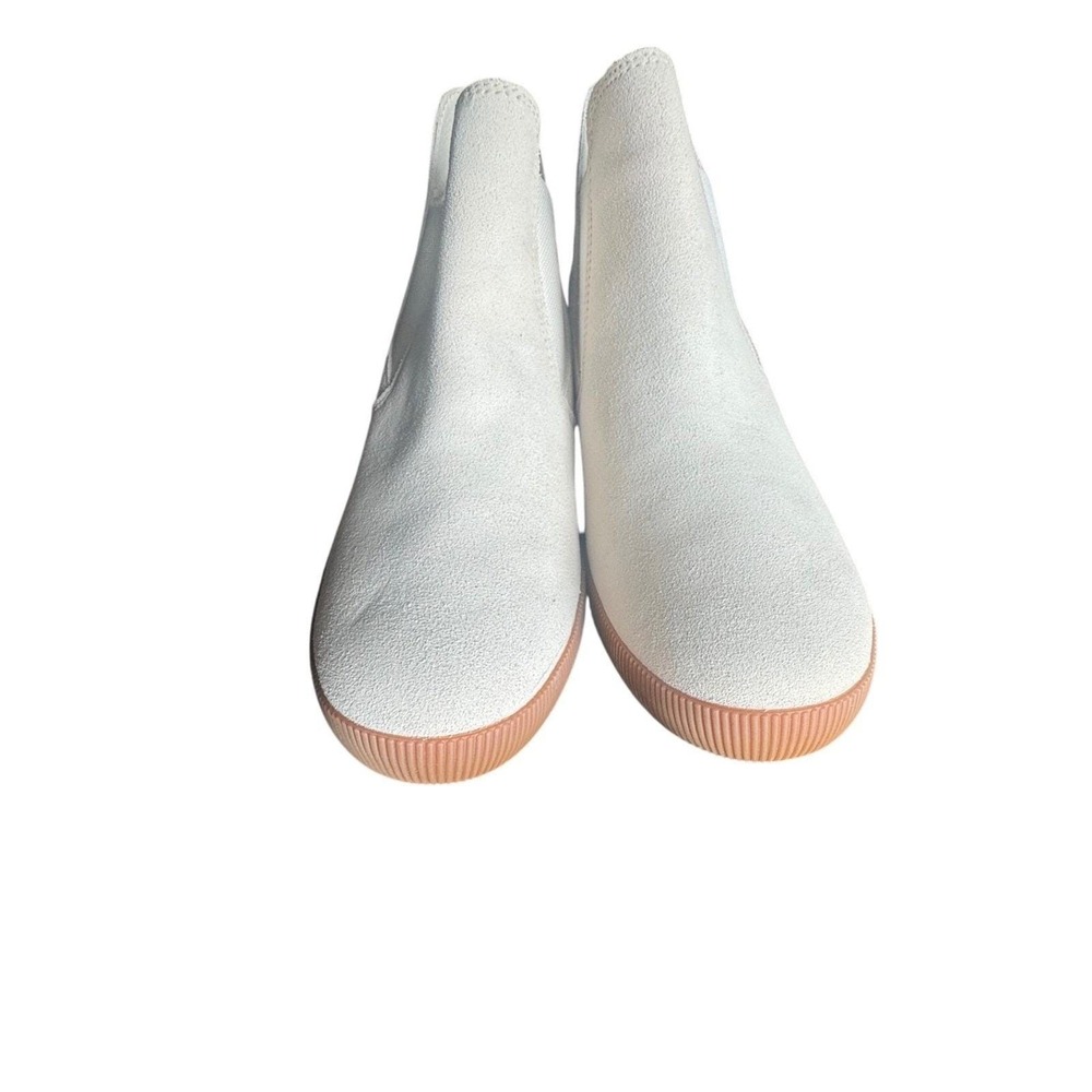 New! SOREL Women's Ella™ Chelsea Suede Boots msrp $140 White Size 9.5 US